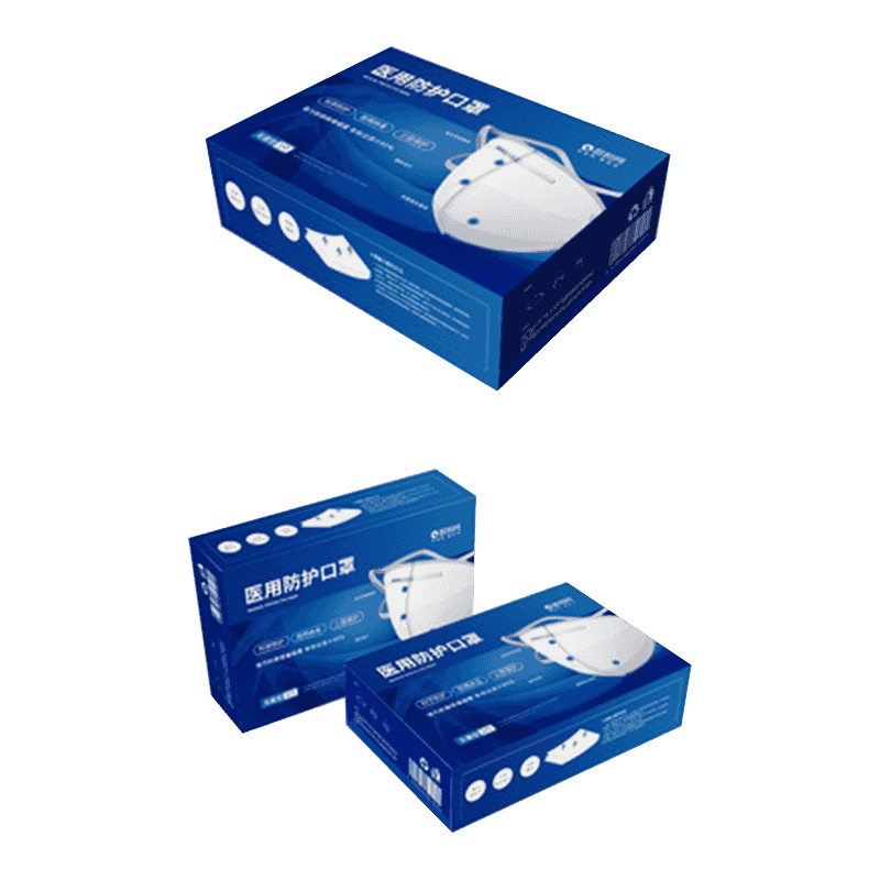 Kotak Pembungkusan Topeng Pakai Beralun