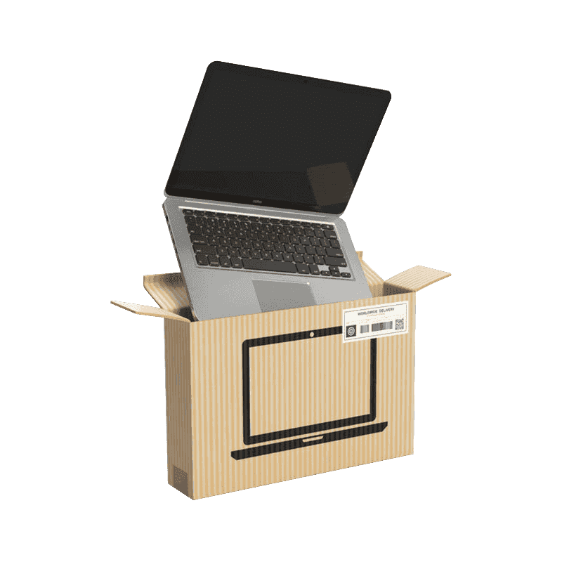 Kotak Pembungkusan Komputer Riba Beralun