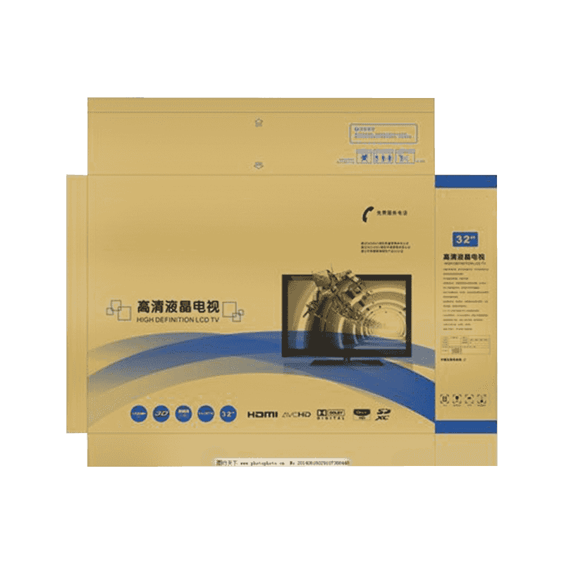 Kotak Pembungkusan TV Beralun