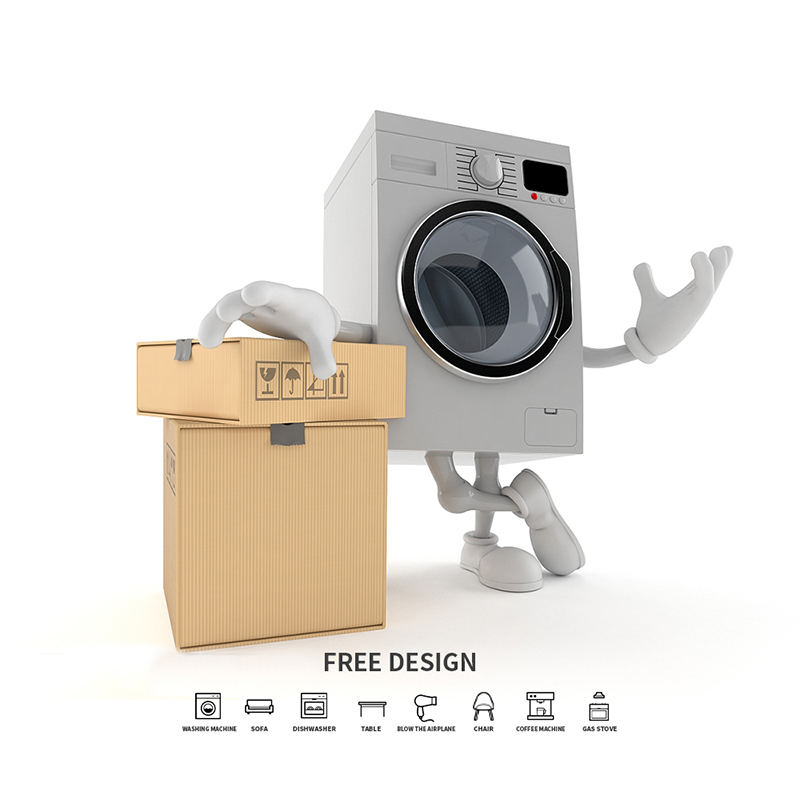 Kotak Pembungkusan Mesin Basuh Beralun