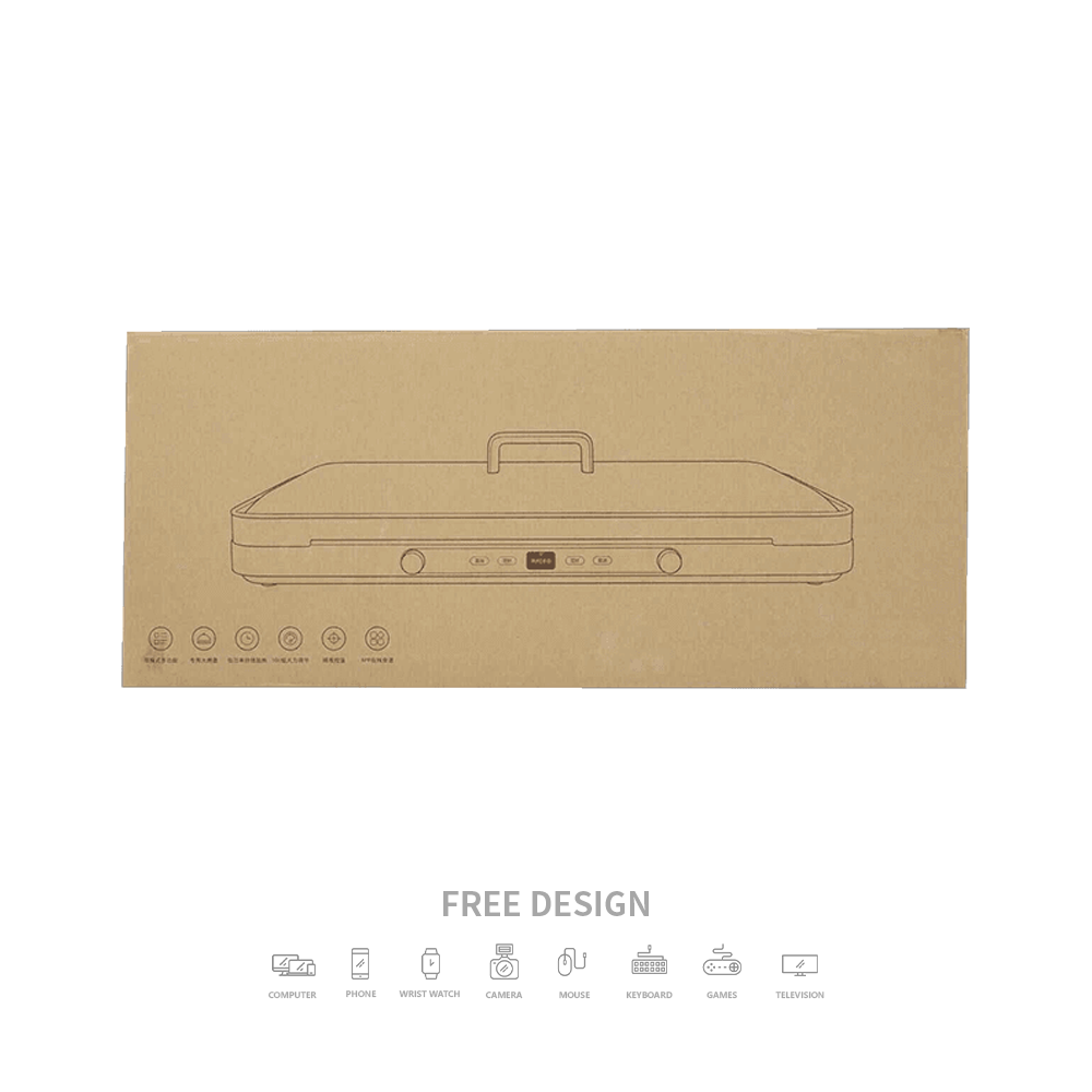 Kotak Pembungkusan Ketuhar Gelombang Mikro Beralun